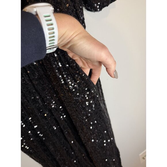 NWT Generation Love Meadow Black Sequin Jumpsuit Sz S $395 [jb] - Picture 7 of 12